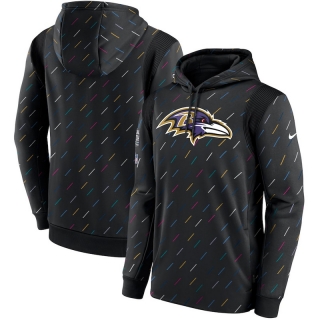 Baltimore Ravens NFL Crucial Catch Therma Pullover Hoodie 123086