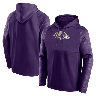 Baltimore Ravens NFL Fanatics Shade Defender Raglan Pullover Hoodie 123088