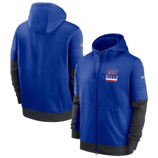 Buffalo Bills NFL Sideline Impact Lockup Performance Full-Zip Hoodie 123098