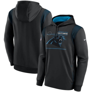 Carolina Panthers NFL Sideline Logo Performance Pullover Hoodie 123108