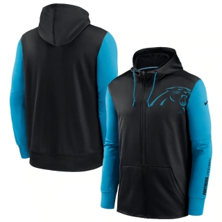 Carolina Panthers NFL Sideline Performance Full-Zip Team Hoodie 123109