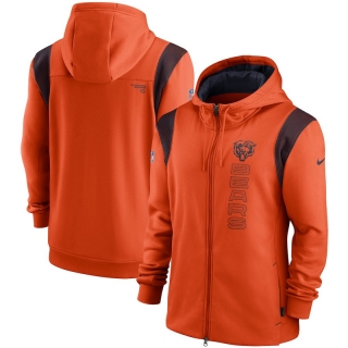 Chicago Bears NFL Seattle Seahawks Sideline Team Performance Full-Zip Hoodie 123113