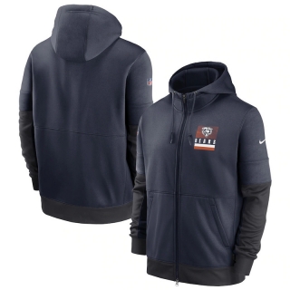 Chicago Bears NFL Sideline Impact Lockup Performance Full-Zip Hoodie 123115