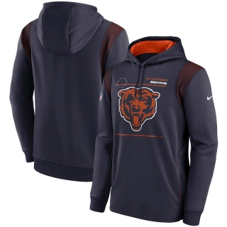Chicago Bears NFL Sideline Logo Performance Pullover Hoodie 123117