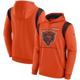 Chicago Bears NFL Sideline Logo Performance Pullover Hoodie 123118