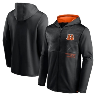 Cincinnati Bengals NFL Fanatics Defender Full-Zip Hoodie Jacket 123121