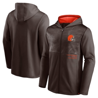 Cleveland Browns NFL Fanatics Defender Full-Zip Hoodie Jacket 123128
