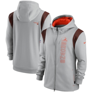 Cleveland Browns NFL Seattle Seahawks Sideline Team Performance Full-Zip Hoodie 123131