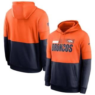Denver Broncos NFL Sideline Impact Lockup Performance Pullover Hoodie 123145