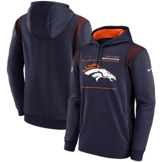 Denver Broncos NFL Sideline Logo Performance Pullover Hoodie 123146