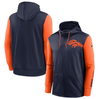 Denver Broncos NFL Sideline Performance Full-Zip Team Hoodie 123147