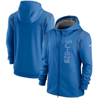 Detroit Lions NFL Seattle Seahawks Sideline Team Performance Full-Zip Hoodie 123151