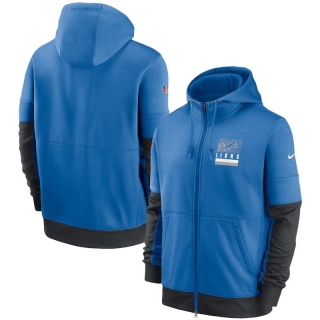 Detroit Lions NFL Sideline Impact Lockup Performance Full-Zip Hoodie 123152