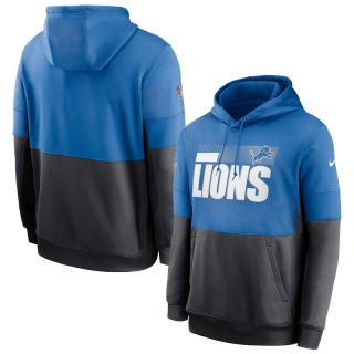 Detroit Lions NFL Sideline Impact Lockup Performance Pullover Hoodie 123153