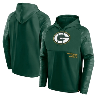 Green Bay Packers NFL Fanatics Shade Defender Raglan Pullover Hoodie 123158