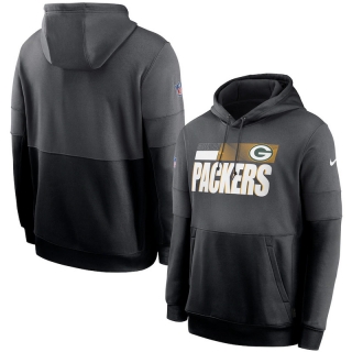 Green Bay Packers NFL Sideline Impact Lockup Performance Pullover Hoodie 123163