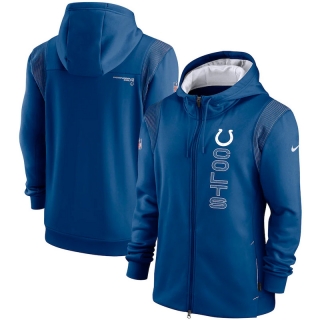 Indianapolis Colts NFL Seattle Seahawks Sideline Team Performance Full-Zip Hoodie 123178