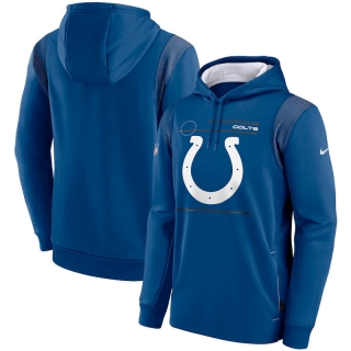 Indianapolis Colts NFL Sideline Logo Performance Pullover Hoodie 123181