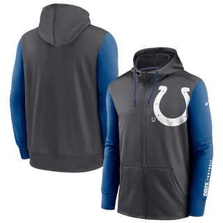 Indianapolis Colts NFL Sideline Performance Full-Zip Team Hoodie 123182