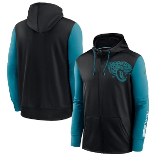Jacksonville Jaguars NFL Sideline Performance Full-Zip Team Hoodie 123190