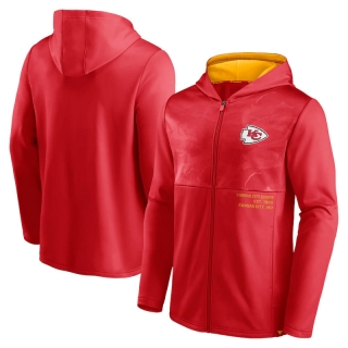 Kansas City Chiefs NFL Fanatics Defender Full-Zip Hoodie Jacket 123192