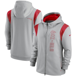 Kansas City Chiefs NFL Seattle Seahawks Sideline Team Performance Full-Zip Hoodie 123195