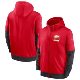 Kansas City Chiefs NFL Sideline Impact Lockup Performance Full-Zip Hoodie 123196