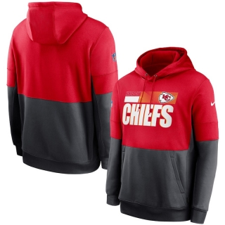 Kansas City Chiefs NFL Sideline Impact Lockup Performance Pullover Hoodie 123197