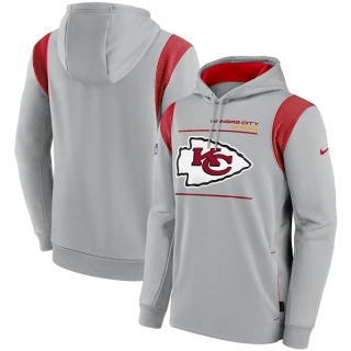 Kansas City Chiefs NFL Sideline Logo Performance Pullover Hoodie 123200