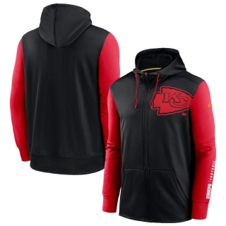 Kansas City Chiefs NFL Sideline Performance Full-Zip Team Hoodie 123201