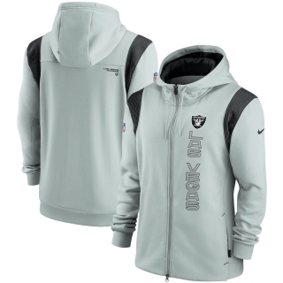 Las Vegas Raiders NFL Seattle Seahawks Sideline Team Performance Full-Zip Hoodie 123205