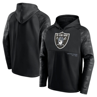 Las Vegas Raiders NFL Fanatics Shade Defender Raglan Pullover Hoodie 123204