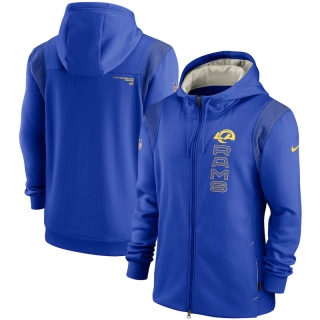 Los Angeles Rams NFL Seattle Seahawks Sideline Team Performance Full-Zip Hoodie 123215