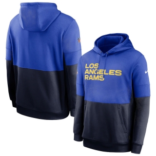 Los Angeles Rams NFL Sideline Impact Lockup Performance Pullover Hoodie 123216
