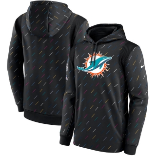 Miami Dolphins NFL Crucial Catch Therma Pullover Hoodie 123219