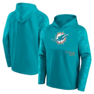 Miami Dolphins NFL Fanatics Shade Defender Raglan Pullover Hoodie 123221