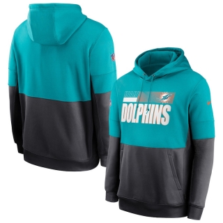 Miami Dolphins NFL Sideline Impact Lockup Performance Pullover Hoodie 123224