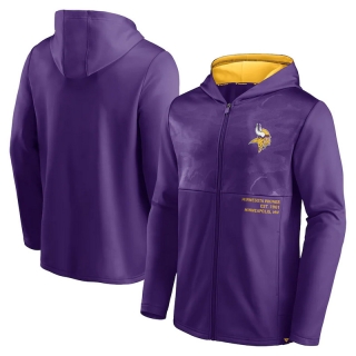 Minnesota Vikings NFL Fanatics Defender Full-Zip Hoodie Jacket 123228