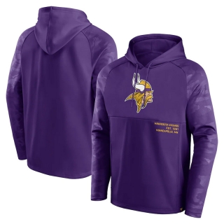 Minnesota Vikings NFL Fanatics Shade Defender Raglan Pullover Hoodie 123229