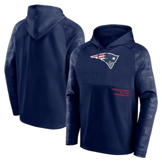New England Patriots NFL Fanatics Shade Defender Raglan Pullover Hoodie 123238