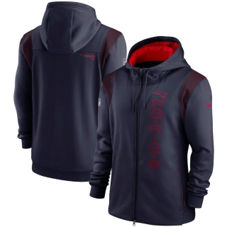 New England Patriots NFL Seattle Seahawks Sideline Team Performance Full-Zip Hoodie 123240