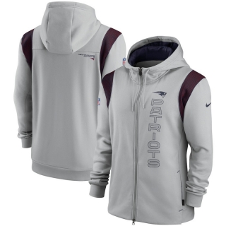 New England Patriots NFL Seattle Seahawks Sideline Team Performance Full-Zip Hoodie 123239