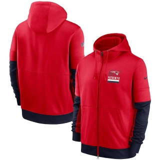 New England Patriots NFL Sideline Impact Lockup Performance Full-Zip Hoodie 123242