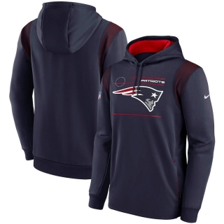 New England Patriots NFL Sideline Logo Performance Pullover Hoodie 123244
