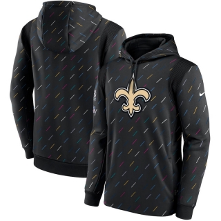 New Orleans Saints NFL Crucial Catch Therma Pullover Hoodie 123247