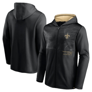 New Orleans Saints NFL Fanatics Defender Full-Zip Hoodie Jacket 123248