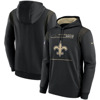 New Orleans Saints NFL Sideline Logo Performance Pullover Hoodie 123253