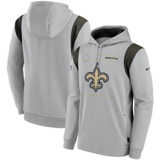 New Orleans Saints NFL Sideline Logo Performance Pullover Hoodie 123254