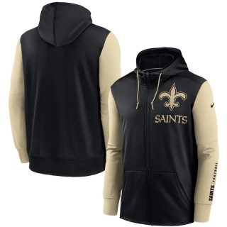 New Orleans Saints NFL Sideline Performance Full-Zip Team Hoodie 123255
