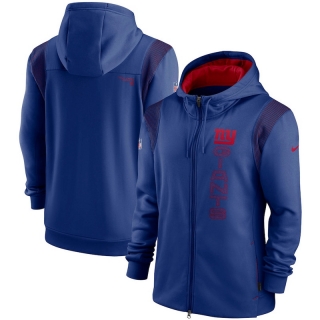 New York Giants NFL Seattle Seahawks Sideline Team Performance Full-Zip Hoodie 123259